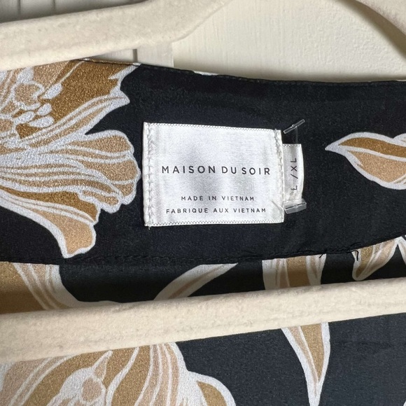 Madison Du Soir Long Black Kimono Size L XL - Picture 5 of 6